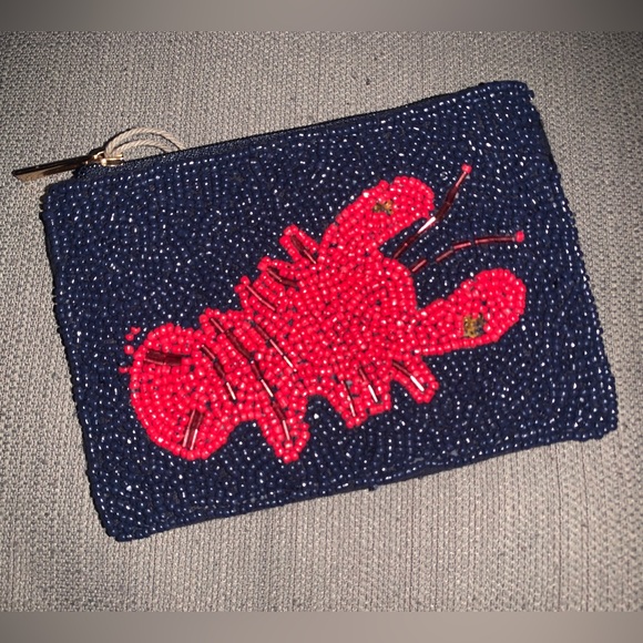 a new day Accessories - BEADED LOBSTER ZIP POUCH